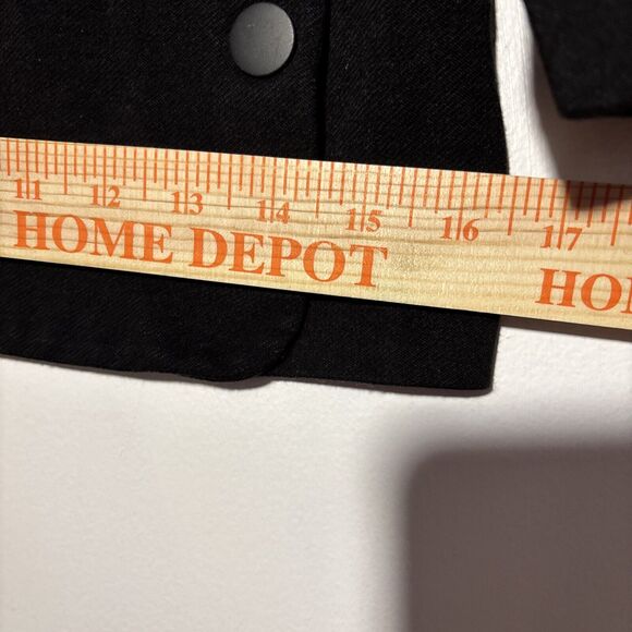 Cabi size S Osaka Nights black pointe utility button side blouse 3/4 sleeves - Picture 8 of 12